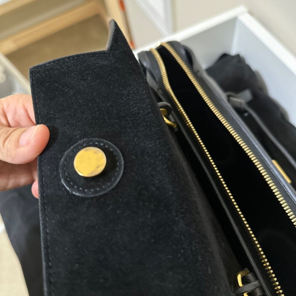 CELINE Grained Calfskin Belt Bag Micro Black - Picture 13 of 15